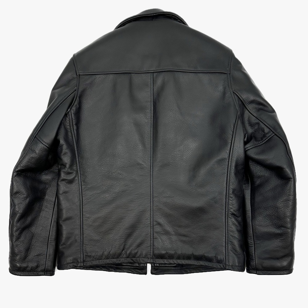 Schott NYC Black Leather Jacket Size 40/Medium - Made in USA - Picture 5 of 15